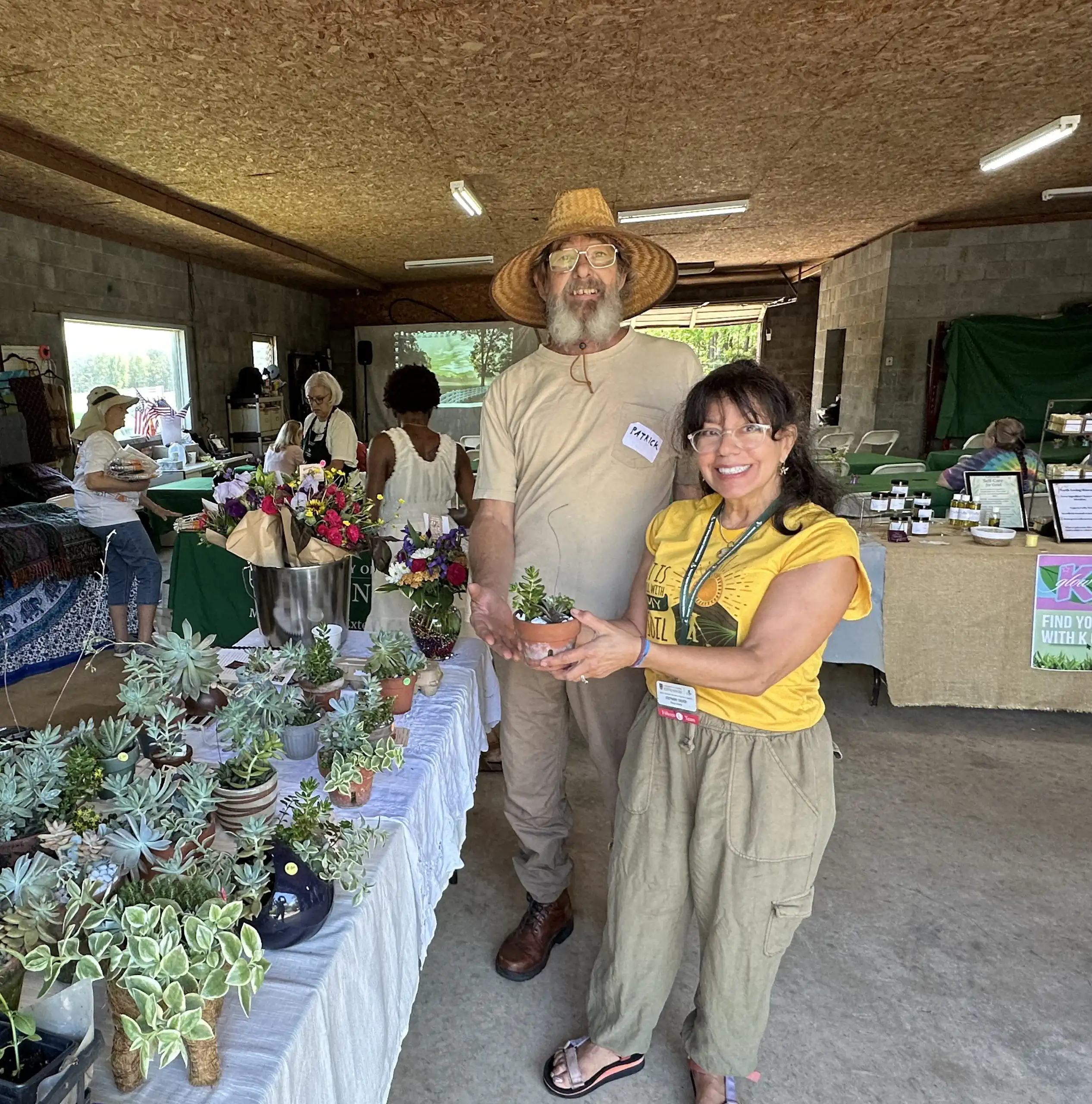 Down to Earth Exhibits ranged from plants, landscaping, and estate planning advice to natural skin care.