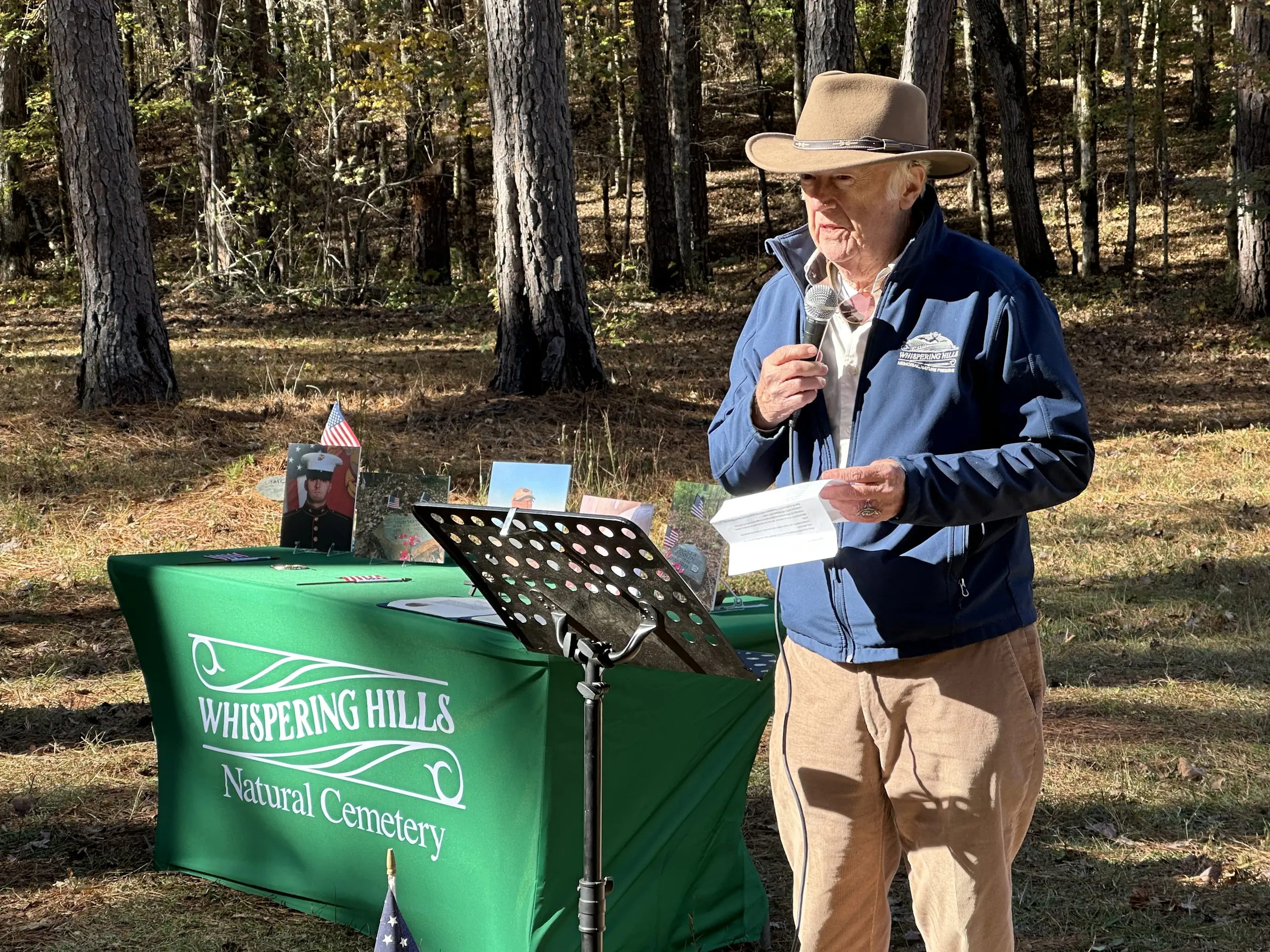 Ralph Howard welcomes Veterans Day 2025 event attendees to Whispering Hills